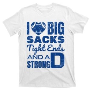 I Love Big Sacks Football T-Shirt (Set of 2)
