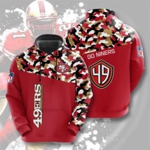 49ers Camo Colored Hoodie
