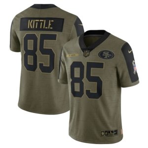 SF49ers Kittle Olive Limited Jersey