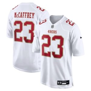 49ers McCaffrey Tundra White Jersey