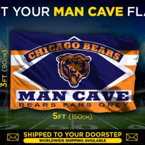 Bears man cave flag