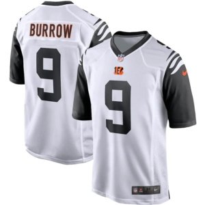 Bengals Burrow Alternate White Jersey