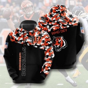Bengals Camo Colored Hoodie