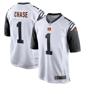 Bengals Chase Alternate White Jersey