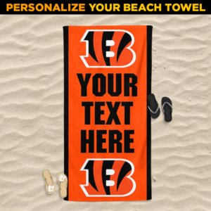 Bengals Personalized Beach Towel
