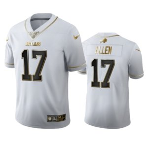 Bills Allen White Golden Jersey