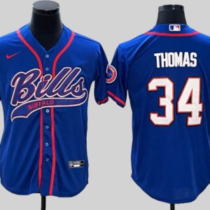 Bills Thomas Baseball Style Jersey