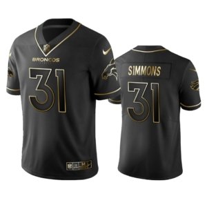 Broncos Simmons Black Golden Jersey
