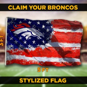 Broncos Stylized Flag
