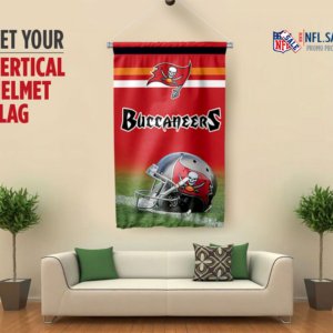 Buccaneers vertical helmet flag