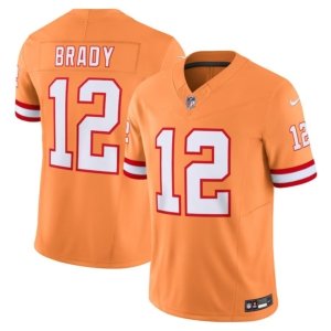 Buccaneers Brady Orange Throwback Jersey