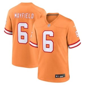 Buccaneers Mayfield Orange Throwback Jersey