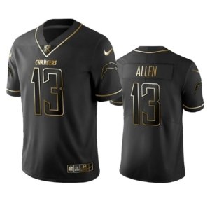 Chargers Allen Black Golden Jersey