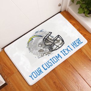 Chargers personalized door mat
