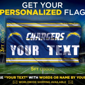 Chargers Custom Flag
