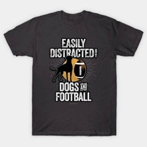 Dogs And Football T-Shirt (Set of 2)