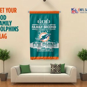 God Family Dolphins Flag