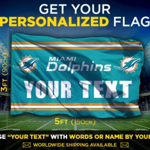 Dolphins Custom Flag