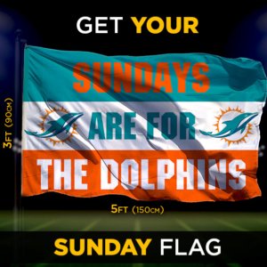 Dolphins Sunday Flag