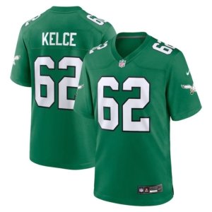 Eagles Kelce Kelly Green Jersey