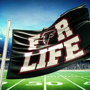 Falcons for life flag