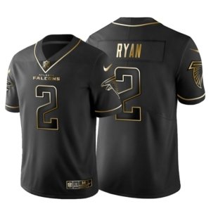 Falcons Ryan Black Golden Jersey