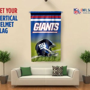 Giants vertical helmet flag