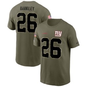 Giants Barkley Olive 2022 Salute To Service T-Shirt