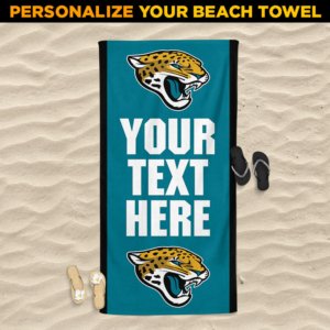 Jaguars Personalized Beach Towel