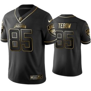 Jaguars Tebow Black Golden Jersey