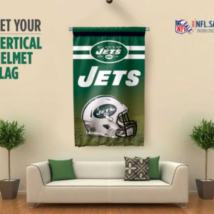 Jets vertical helmet flag