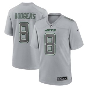 Jets Rodgers Gray Atmosphere Jersey