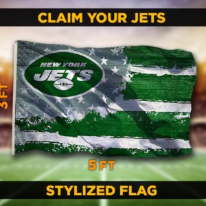 Jets Stylized Flag