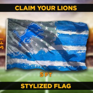 Lions Stylized Flag