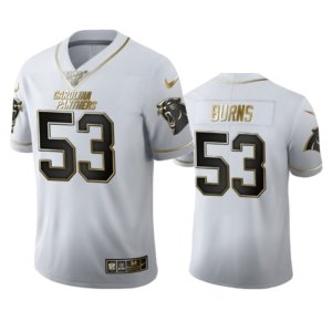 Panthers Burns White Golden Jersey