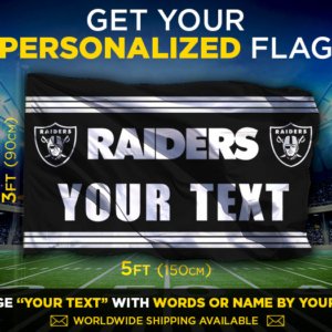 Raiders Custom Flag