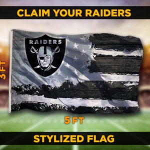 Raiders Stylized Flag
