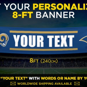 Rams Personalized Banner
