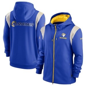 Rams Sideline Performance Full Zip Hoodie