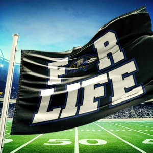 Ravens for life flag