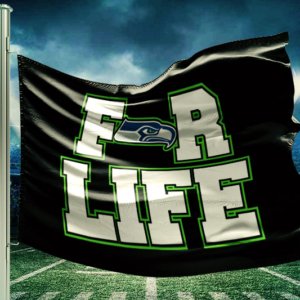 Seahawks for life flag