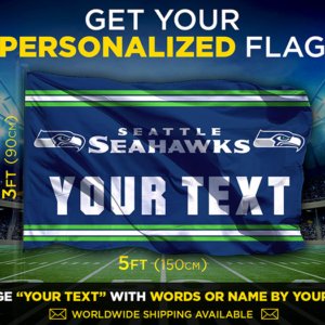 Seahawks Custom Flag