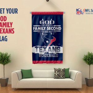 God Family Texans Flag