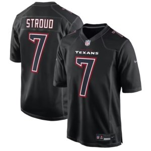 Texans Stroud Black Fashion Jersey