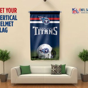 Titans vertical helmet flag