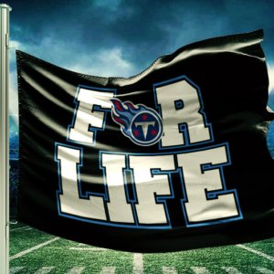 Titans for life flag