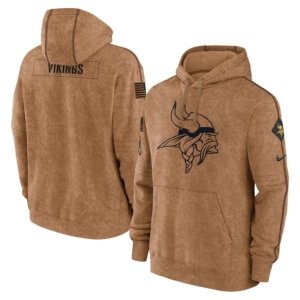 Vikings 2023 Salute To Service Pullover Hoodie
