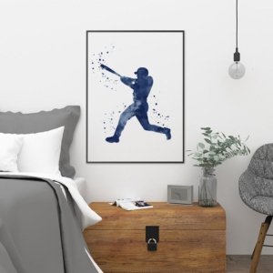 Baseball Wall Art Canvas Design B59
