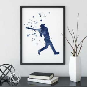 Baseball Wall Art Canvas Design B60