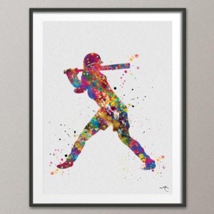 Baseball Wall Art Canvas Design B62